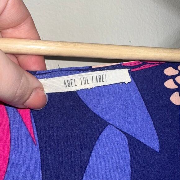 Anthropologie Abel The Label Santa Cruz High Low Midi Dress Size XS Pink/Purple - Picture 4 of 8